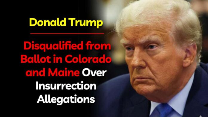 Donald Trump Disqualified from