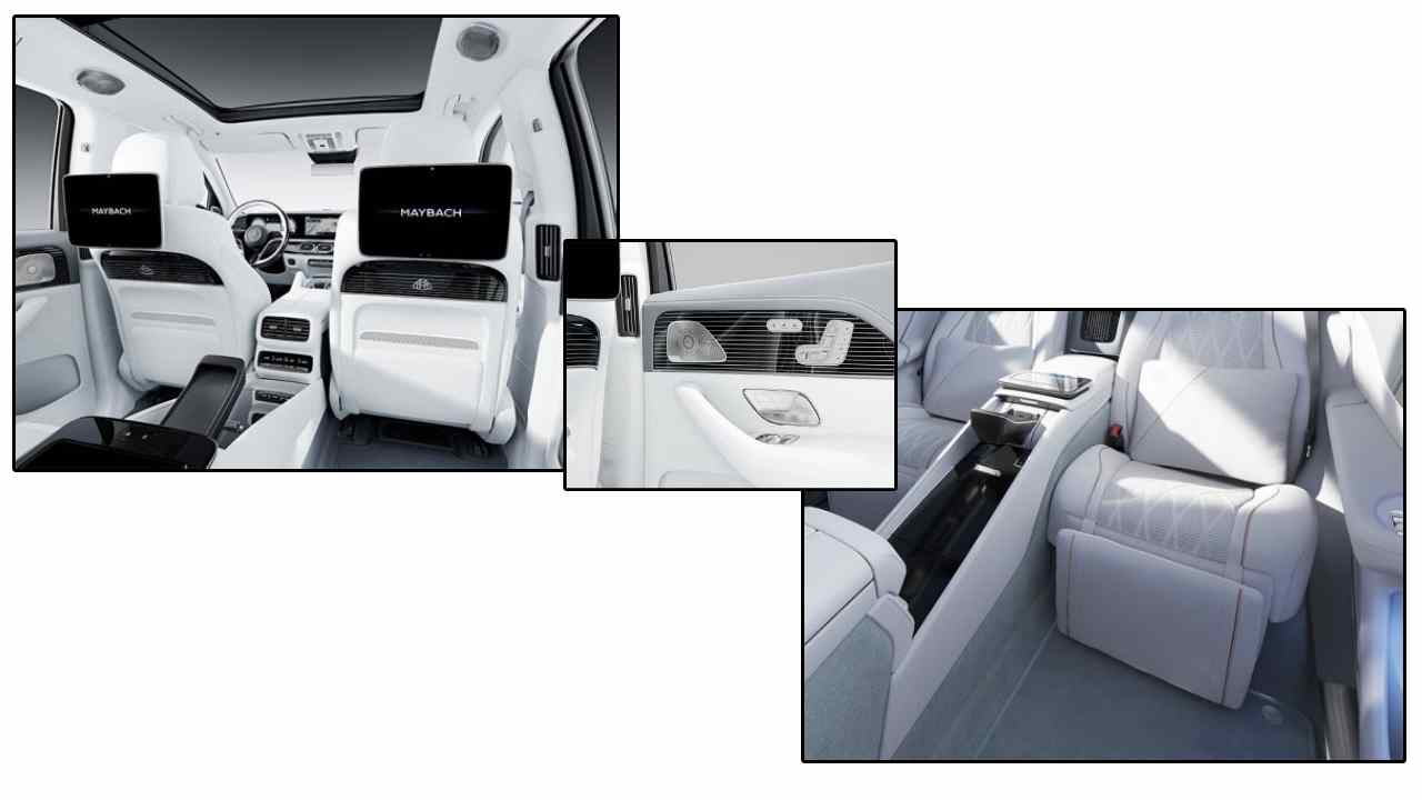 Step inside the Maybach GLS 600, and you’ll be greeted by a cabin that combines elegance with cutting-edge technology